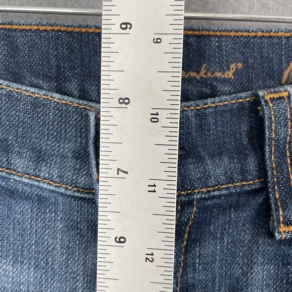 7 For All Mankind Jeans Womens 28 Blue Bootcut Stretch Denim Made USA Classic - Picture 9 of 10